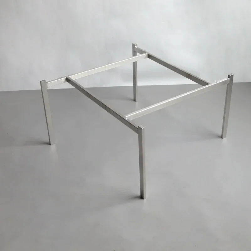 Stainless Steel Coffee Table Leg, Hand-Ground Marble Side Stand Bracket, Glass Corner Base – Living Sofa Support for End Table