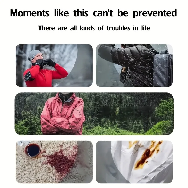 بخاخ نانو مقاوم للماء سعة 100 مل من KJM: يحمي السترات/الأحذية/الأقمشة – زجاج السيارة/الزجاج المنزلي، مغامرة خارجية محمولة أساسية