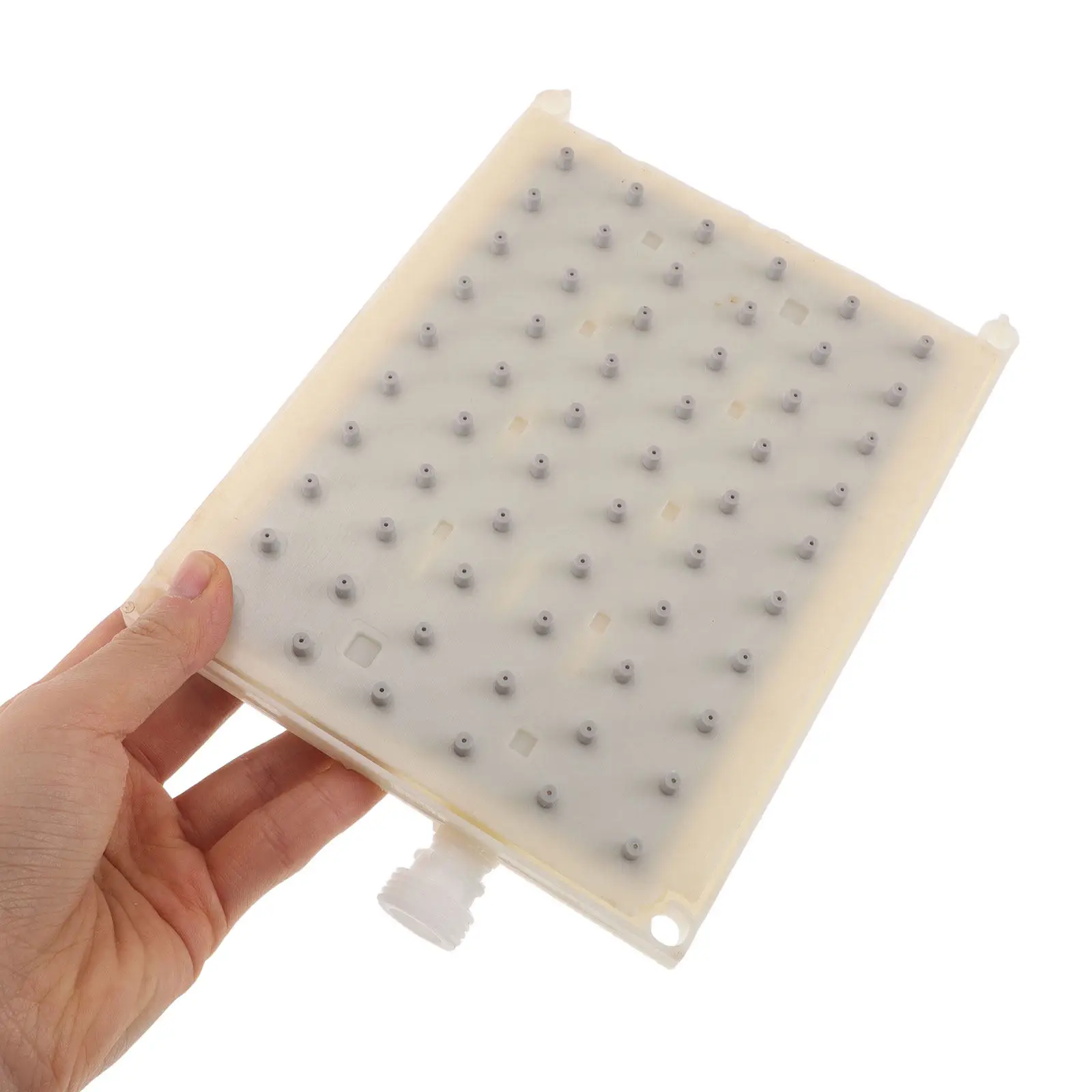 Rectangular Top Spray Head 60-Hole Nozzle Plate Rainfall Effect Waterfall Shower Screen Replacement Bathroom Shower Accessories