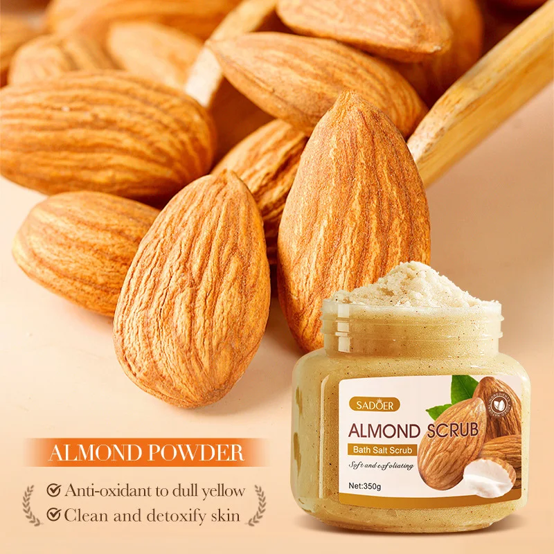 

Almond Exfoliating Body Scrub Deep Cleansing Removes Dead Skin Purifies Skin Gentle for Daily Use