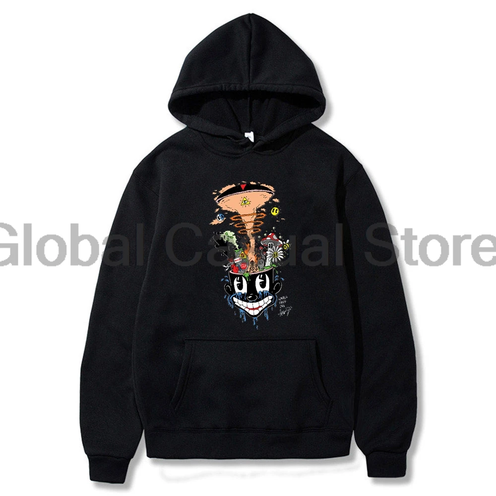 Lil Darkie Thinker Hoodie Small Dark One Merch 2024 Tour Long Sleeve Streetwear Women Men Hooded Sweatshirt Hip Hop Clothes