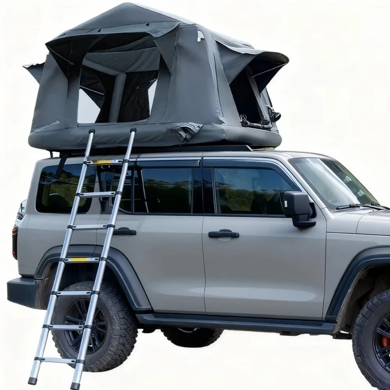 

2026 Factory Customization 3-4 Person Outdoor Inflatable Roof Top Tent Large Space Air Column Inflatable Car Roof Top Tent