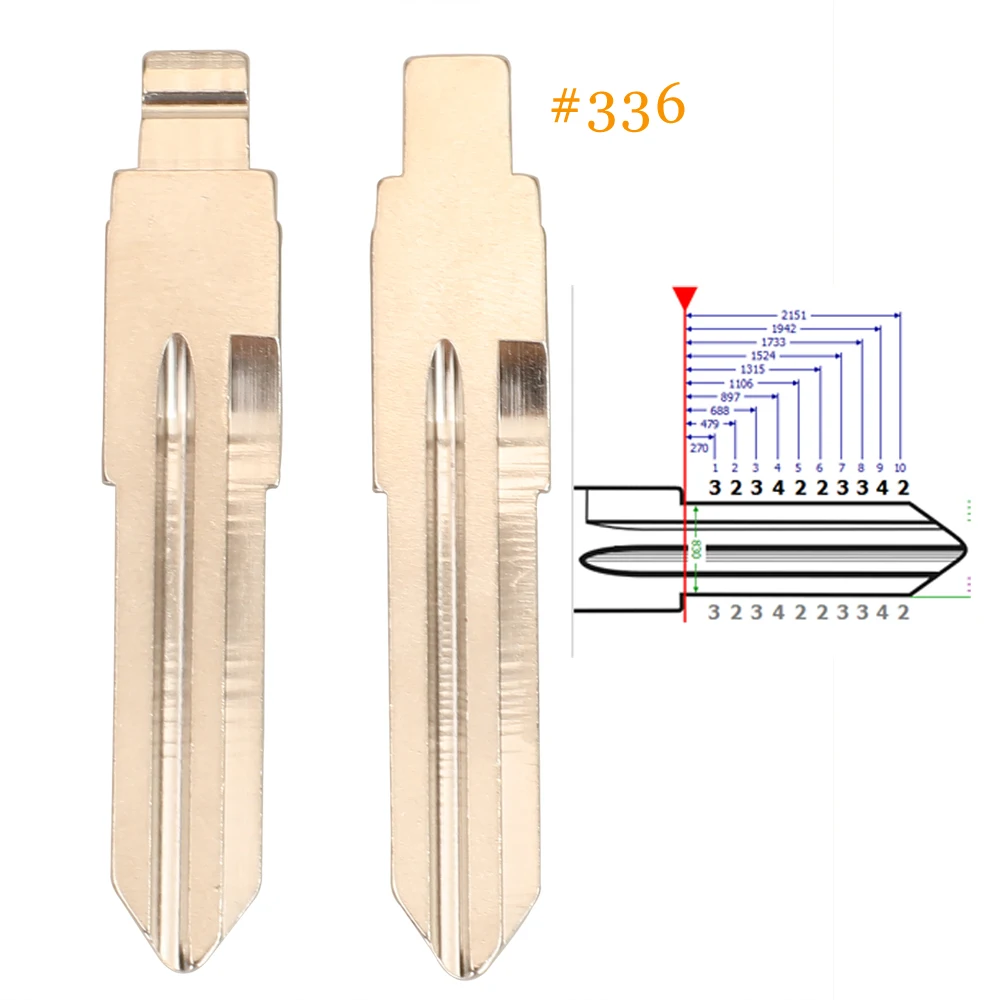 jingyuqin Replacement  Flip Remote Smart Car Key Blade For Opel For Chevrolet With Uncut HU46 Blade