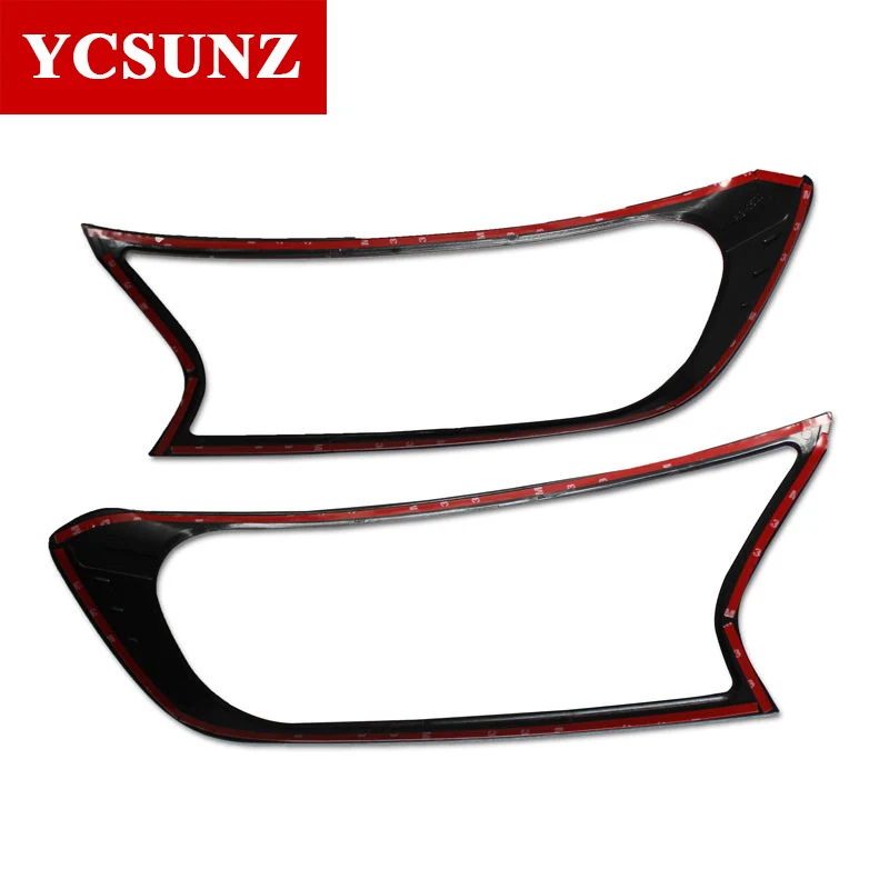 Headlights Surrounds Cover Trim For Ford Ranger Wildtrak Everest Endeavour 2015 2016 2017 2018 2019 2020 2021 Car Accessories