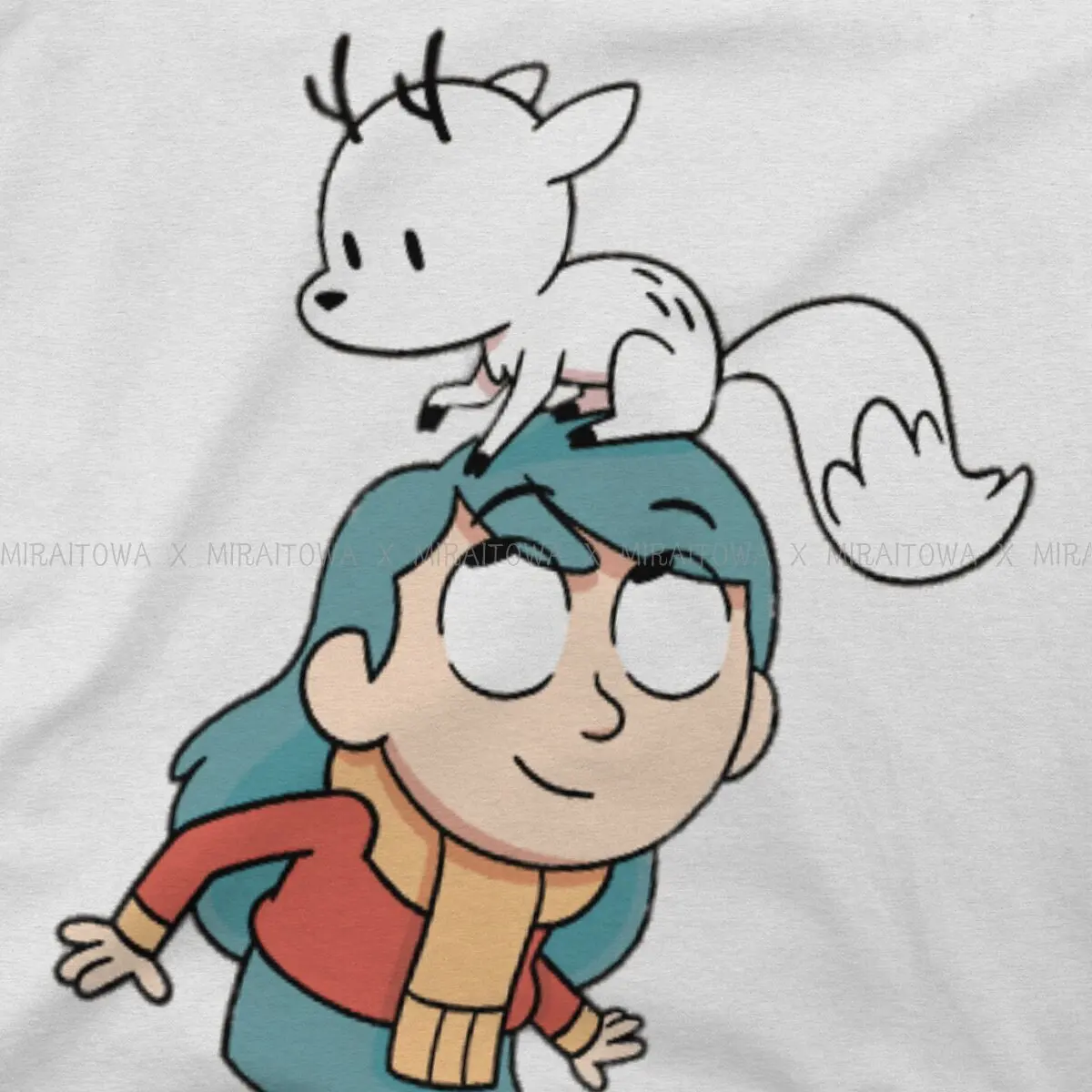 Hilda المسلسل التلفزيوني الرجال التي شيرت الأزرق الشعر فتاة الموضة تي شيرت الأصلي الشارع الشهير الاتجاه الجديد #4