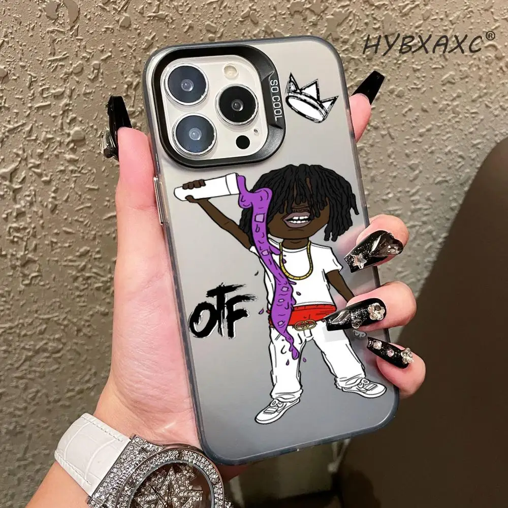 OTF Rapper K-King Von Phone Case FOR IPhone 15 14 13 12 pro Plus ProMAX Suitable Samsung Galaxy S24 23 22 21ultra Silver Covers