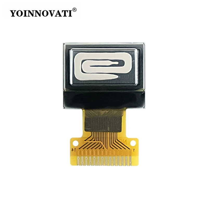 0.49 Inch OLED Display Module SSD1315, 64x32 Monochrome White IIC Interface 14-Pin Solder Pad Bare Screen Small OLED LCD Module