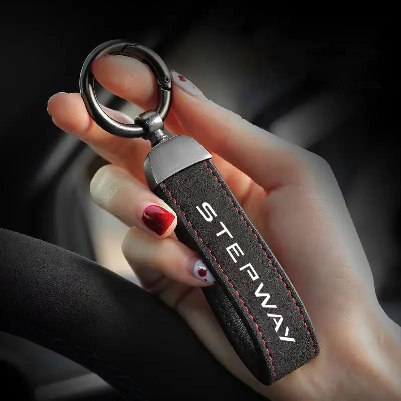 Car Key Chain Anti-Lost Keychain With KeyRing Simple Keychain Auto Waist Belt Clip Holder For Dacia Stepway Car Accessories