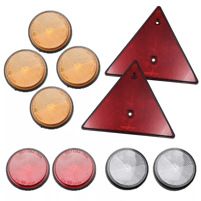 

2/10pcs Motorhome Caravan Reflectors Caravan Mirror Reflector Set Triangular Reflectors Side Spotlights Trucks Motorhomes