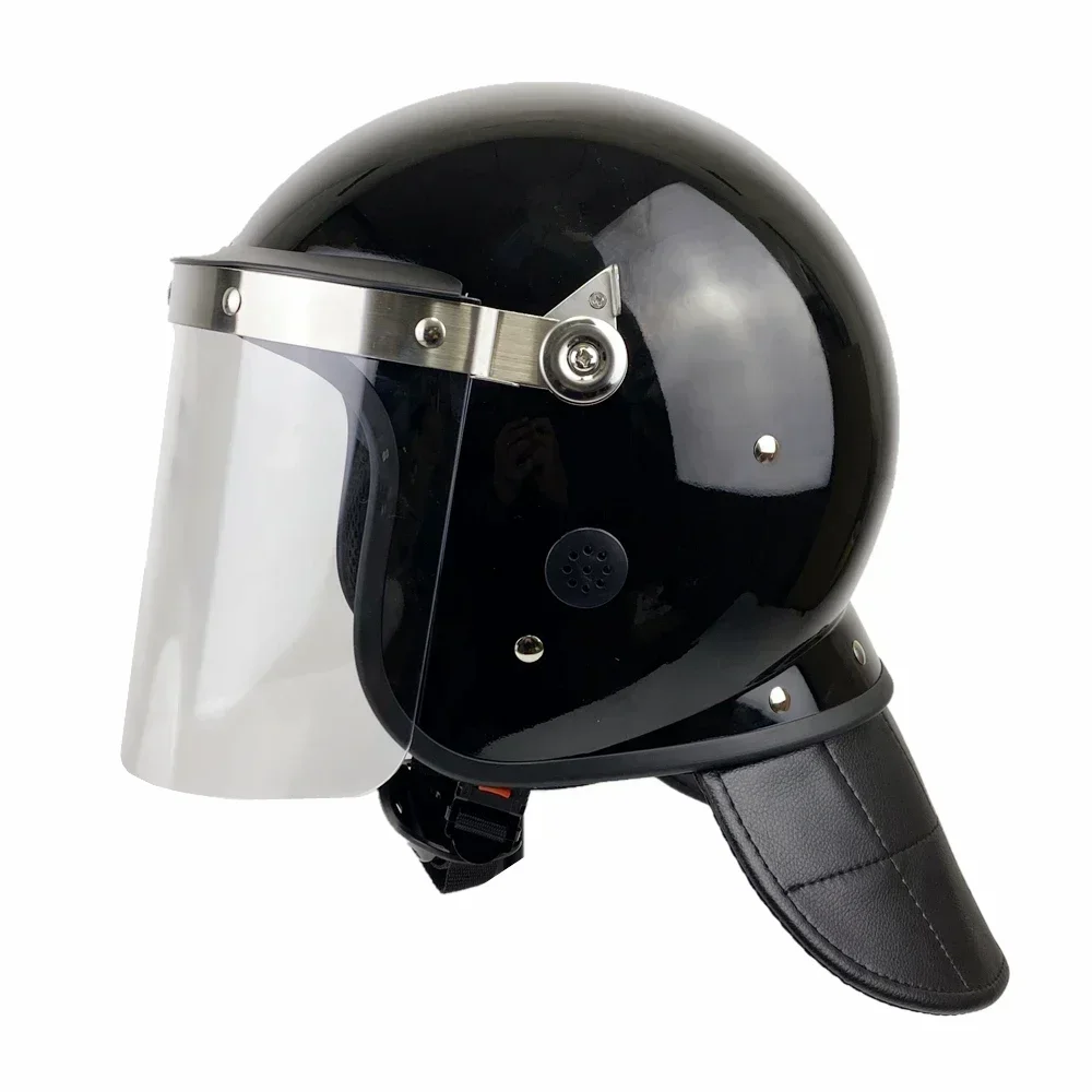 PE Control Full Mask Protection Gear Equipment Helmet Riot Officer Helmet Protective Riot Helmet Visor