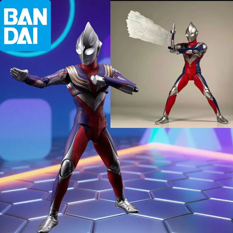 Figurki akcji Bandai SHF Ultraman, animowane modele figurek, metody prawdziwego rzeźbienia w kości / kolekcjonerskie ozdoby i dekoracje.