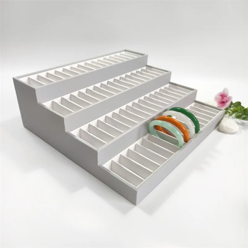 

Four-layer trapezoidal 60-position bracelet display plate Multi-layer jewelry display jade bracelet display plate