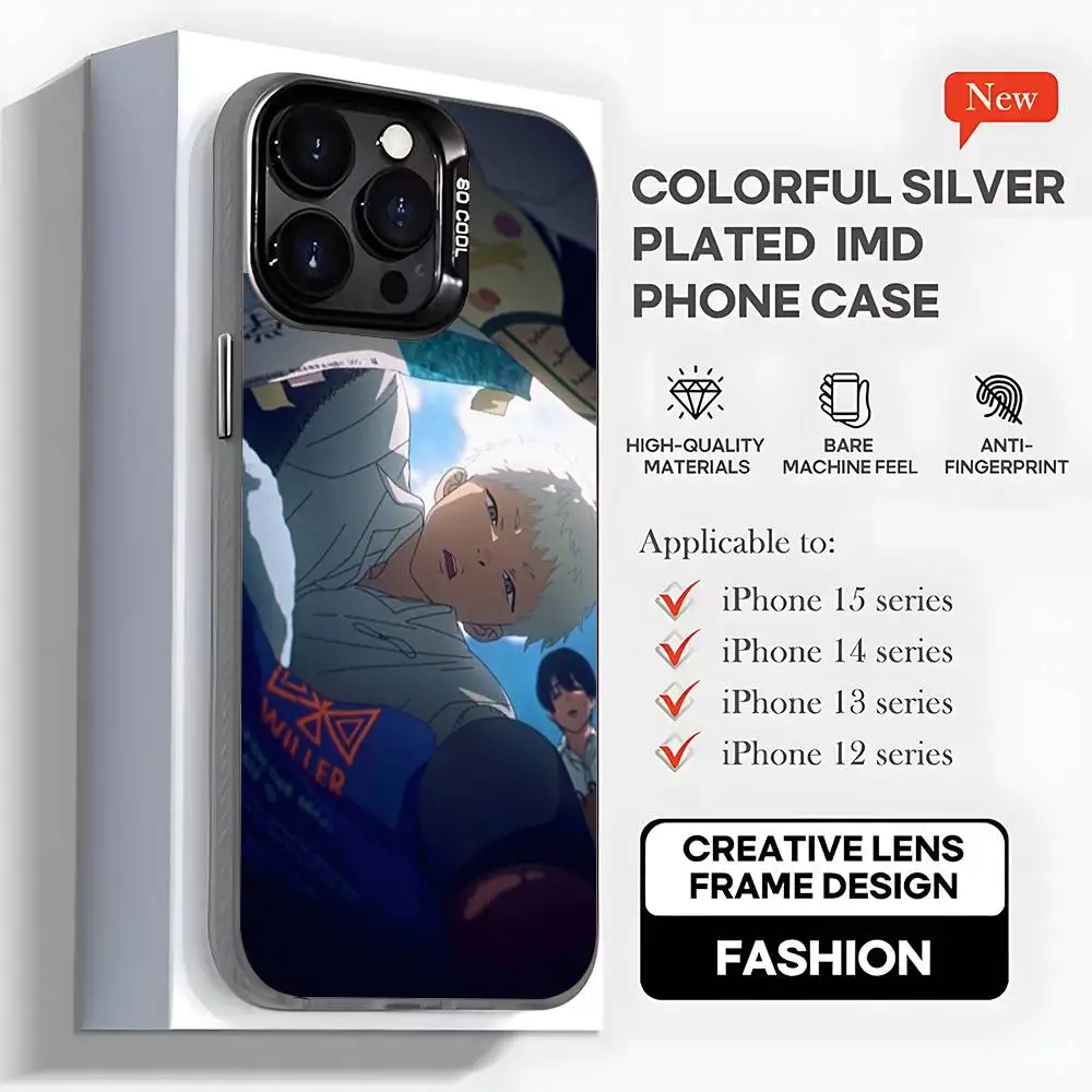 حافظة هاتف هزلية من The Summer Hikaru D-Died لهاتف iPhone17,16,15,14,13,12,11, Mini, Pro,MAX, plus, غطاء أسود غير لامع مقاوم للصدمات