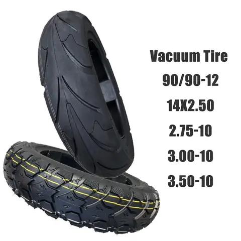 두꺼운 오토바이 타이어 3.00-10 14x2.5 전기 자동차 3.50-10 배터리 자동차 300-350 진공 90/90-10 2.75-10