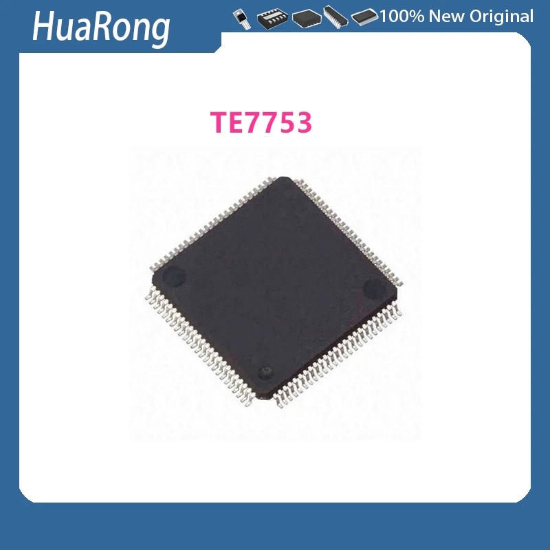 2Pcs/Lot TE7753 QFP100 P80C557E4EFB P80C557 QFP80 RTL8213M-GR RTL8213 BIT1618 BIT1618C LQFP128