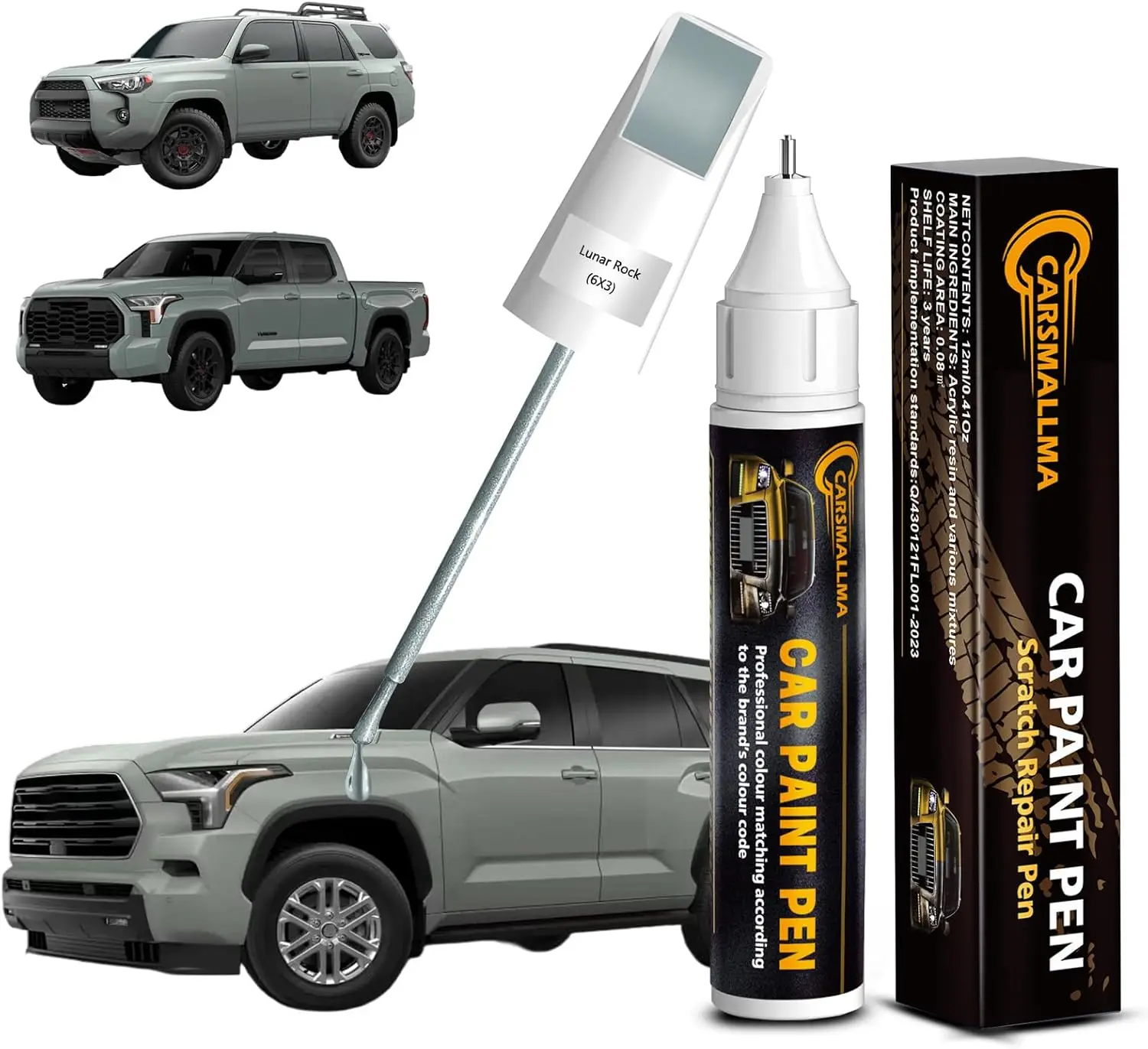 

Lunar Rock Touch-Up Paint for Toyota Vehicles - Quick Scratch Repair Pen, Color-Matched Finish