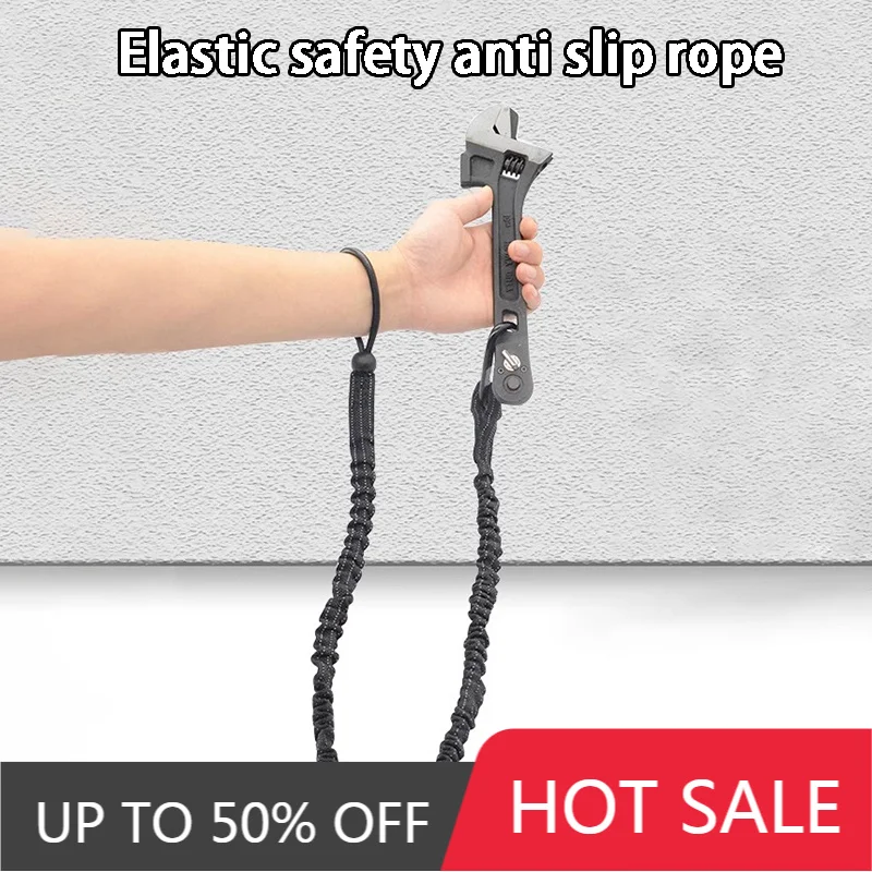 Anti-fall Rope Reflective Anti-loss Elastic High Altitude Operation Safety Slip Rope Power Tools Anti-slip Elastic Slow Okinawa