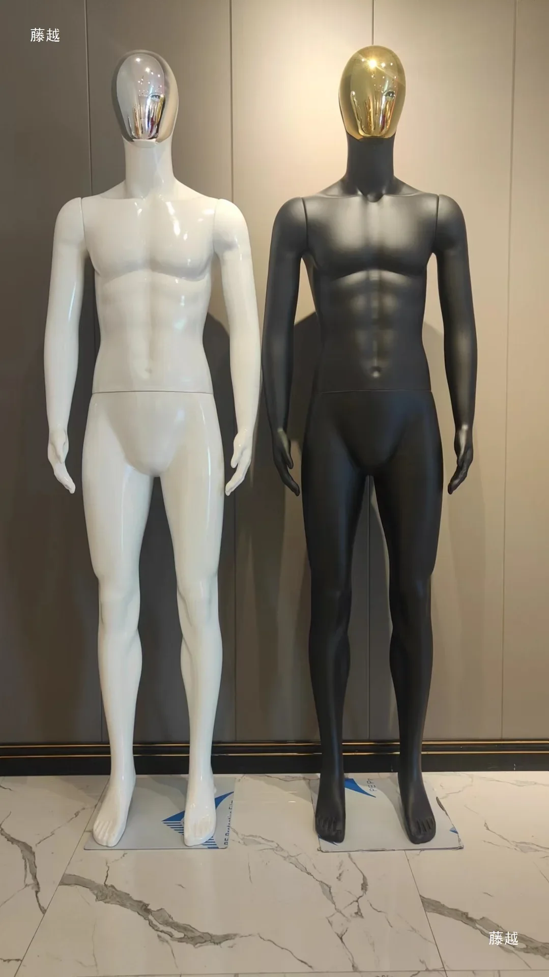 Human body full body dummy plastic platform men's clothing store clothing window shooting clothes display shelf