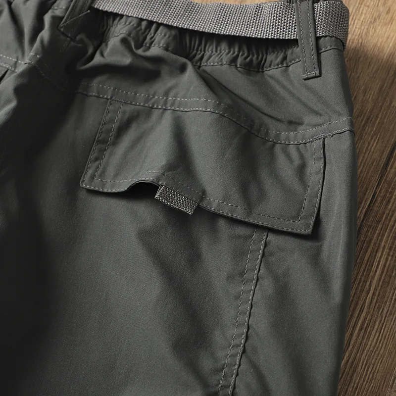 Outdoor Workwear Pants Men's Loose Fleece Lined Thick Soft Hiking Pants Windproof Waterproof Polyester Fiber Straight Leg
