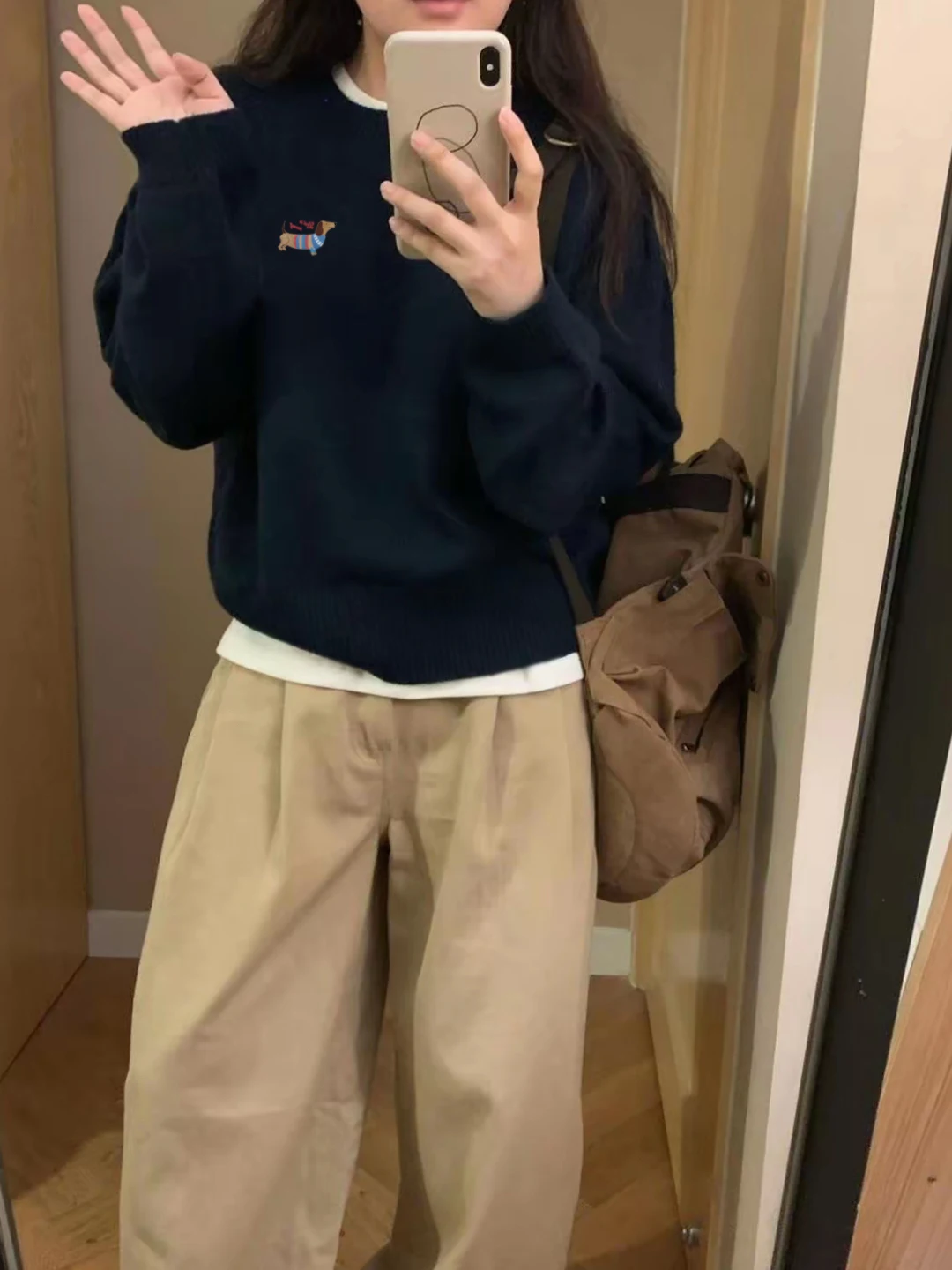 

Женский свитшот Indigo с круглым вырезом, коротким рукавом, в корейском стиле, уникальный, красивый, с принтом на плечах, длинный рукав