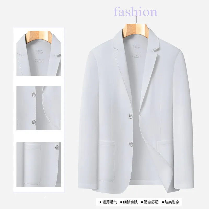 

Blazer Summer Men's Casual Fashion Korean-style Business Solid Color Breathable, Lightweight and Sun-protective Clothing Blazer