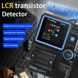 FNIRSI-LCR-P1トランジスタテスター、デジタルマルチメータ、ダイオードトライオード、esr、npn、pnp、mosfet、smd容量抵抗テストツール