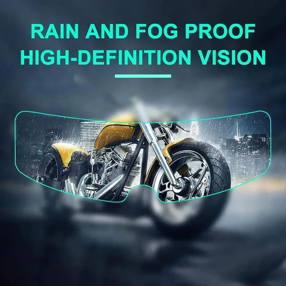 Filme anti-fog universal para o capacete elétrico da motocicleta, remendo claro, revestimento adesivo, montando B4A2