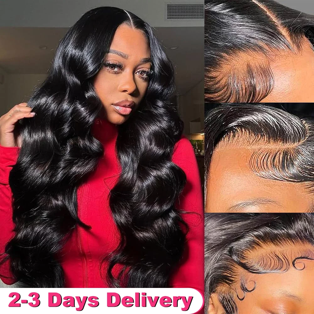 

36 40 Inch 13X6 Body Wave Human Hair Wigs 250 Density Brazilian Hair HD Lace Frontal Wig 13X4 Glueless Lace Front Wig For Women