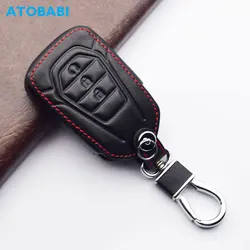 Leather Car Key Cover For Isuzu X Series DMAX D-Max X-Terrain Pickup 2020 2021 2022 MU-X LS-T Smart Remote Case Auto Accessories