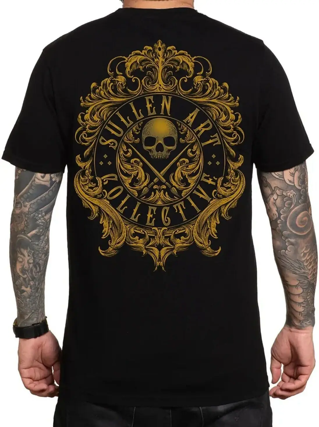 Sullen Men's Filigree Badge Tattoo Lifestyle Graphic Premium Short Sleeve Tee