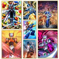 Zero R-Rockman Megaman X Zero Poster Home decor HD sticky wall waterproof home living room bedroom bar decoration