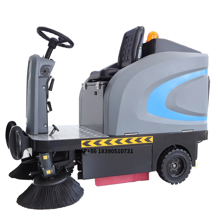 ماكينة تنظيف الأرضيات الداخلية/الصناعية الكهربائية الأوتوماتيكية، معدات تنظيف جديدة للركوب، قدرات الكنس تتميز بالفرشاة