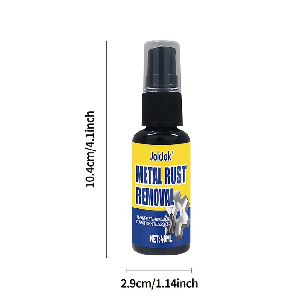 Spray Removedor de Ferrugem Profissional - Dissolvedor Rápido de Ferrugem, Restaurador de Metais, Spray Renovador de Manchas de Ferrugem para Ferramentas, Acessórios, Automóveis