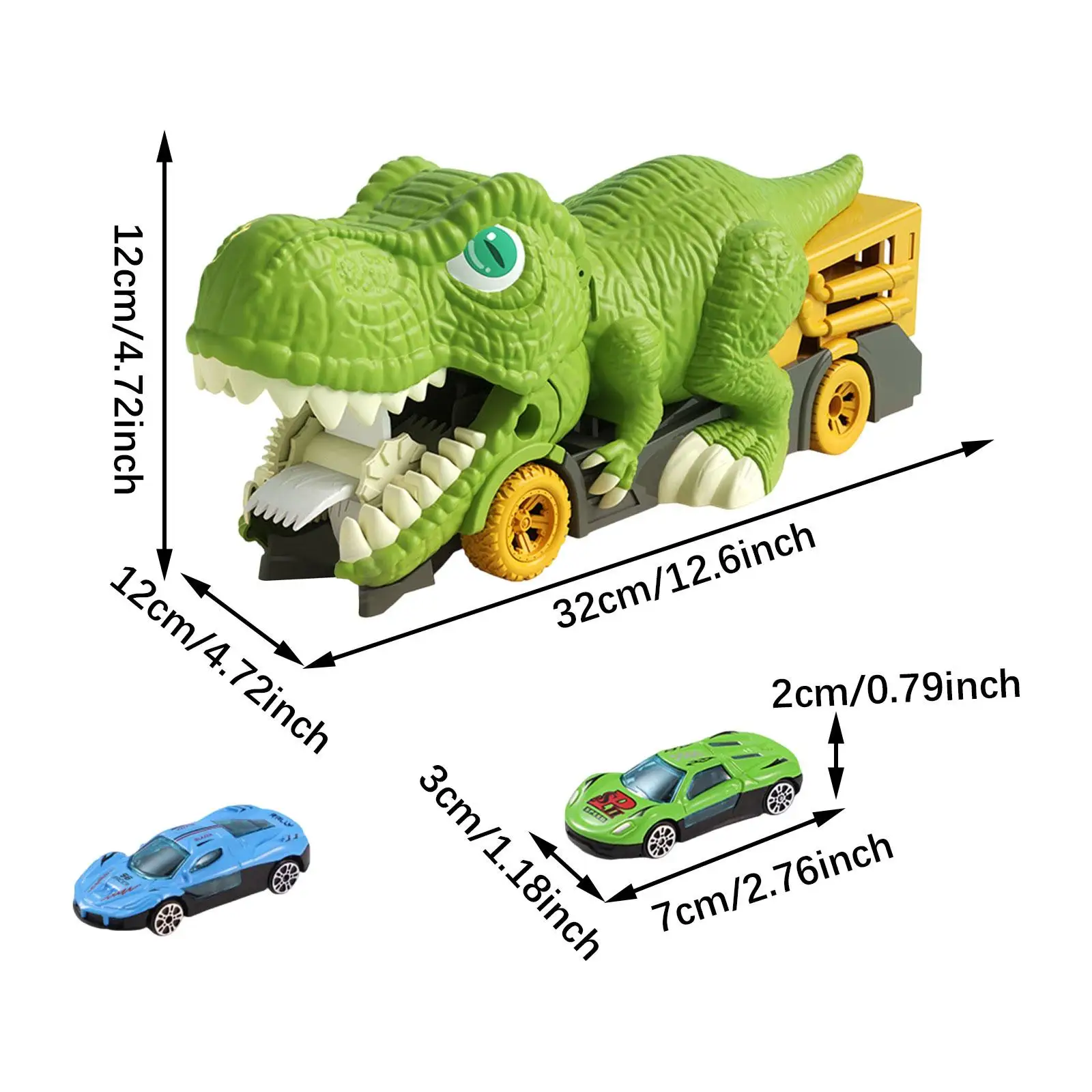 Caminhão de engolir de dinossauro para crianças, veículos de carro de dinossauro, conjunto de brinquedos de presente para crianças pré-escolares