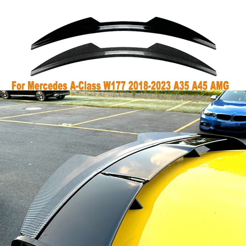 

For Mercedes A-Class W177 2018-2023 A35 A45 AMG Car Rear Tail Wings Fixed Wind Spoiler Tails Wing Auto Decoration Accessories