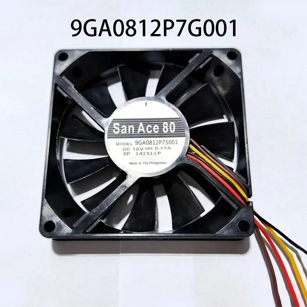 

FOR SANYO 12V 0.29A 80*80*15MM 4-wire PWM 9GA0812P7G001 Electric Cabinet Cooling Fan
