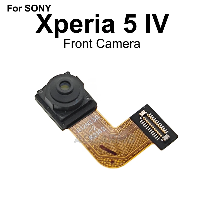 Aocarmo For Sony Xperia 5 IV XQ-CQ72 CQ54 CQ62 SO-54C Front Selfie Face Camera Rear Back Camera Module Flex Cable Replacement