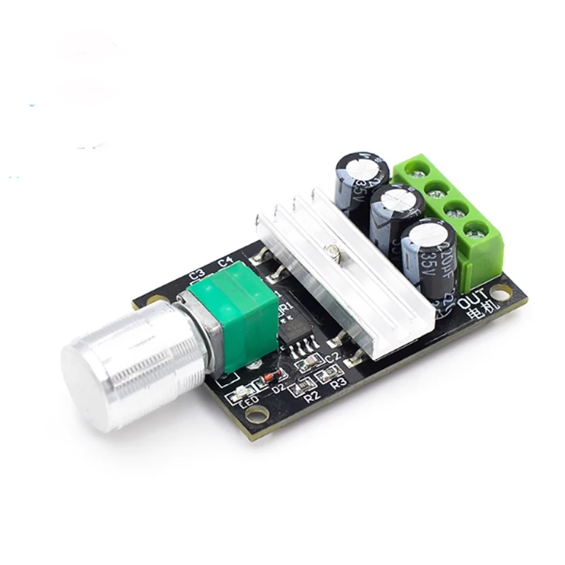 

Регулятор скорости двигателя постоянного тока с ШИМ, 6 В, 12 В, 24 В, 28 В, 3 А, переключатель скорости 1203BK