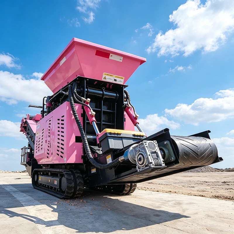 Small Crawler Mobile Stone Crusher Wear Resistant Parts Long Service Life For Mining Quarry Using