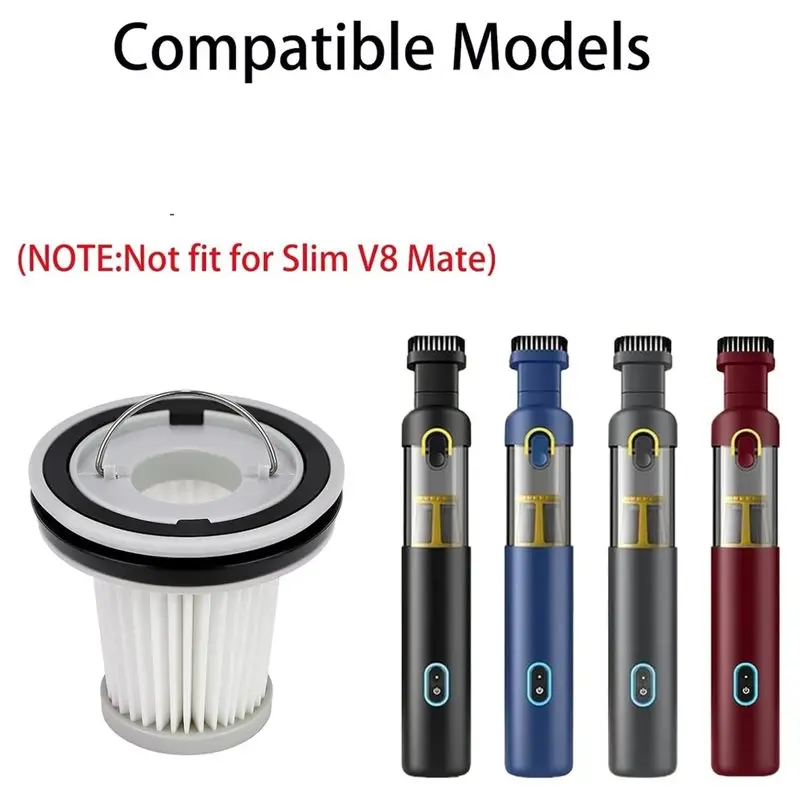 A98M 9 Pack Filter Replacement For Fanttik Slim V8 Apex, Slim V9 Mix, Slim V10 Mix, Slim V10 Apex Cordless Car Vacuum Cleaner