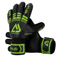 Finger Protection Goalie Gloves Non-Slip Durable Latex Soccer Gloves Wear-Resistant Thickened Football Goalkeeper Gloves Outdoor