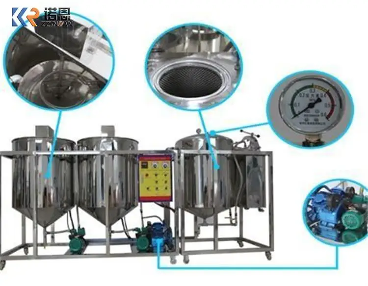 Edible Canola Mustard Oil Refining Equipment Refinery Machine Palm Kernel Refinery Equipment Crude Palm Oil Refining Machine