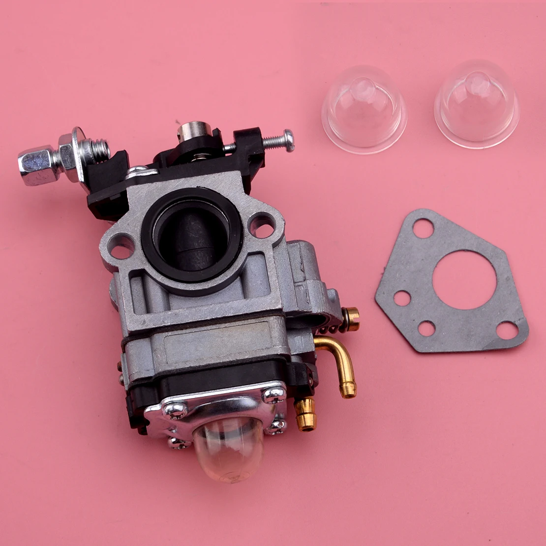 

Silver Metal Carburetor Set fit for Hyundai HYBC5200 52cc 2-Stroke Petrol Grass Trimmer Brushcutter