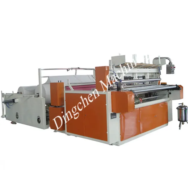 Zhengzhou Dingchen Machinery 1575mm toilet paper winding and slitting machine is on sale