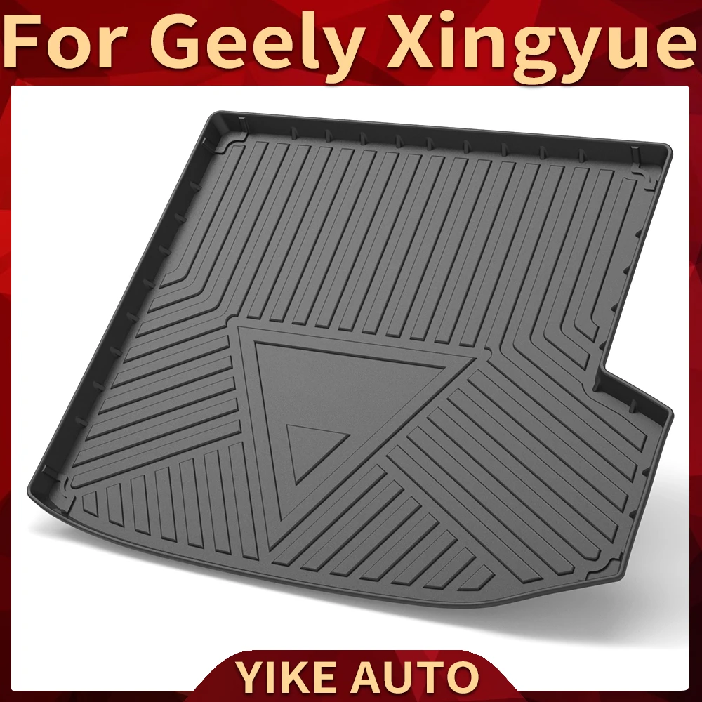 For Geely Xingyue 2019-2023 Auto Car Cargo Liner All-Weather TPE Non-slip Trunk Mat Waterproof Tray Trunk Carpet Accessory