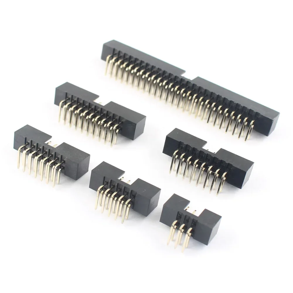 10pcs 2mm 2.0mm Pitch DC3 Male Connector 6 10 14 16 18 20 26 30 34 40 44 50 60 Pin Right Angle Box Header IDC Socket 10P 44P 50P