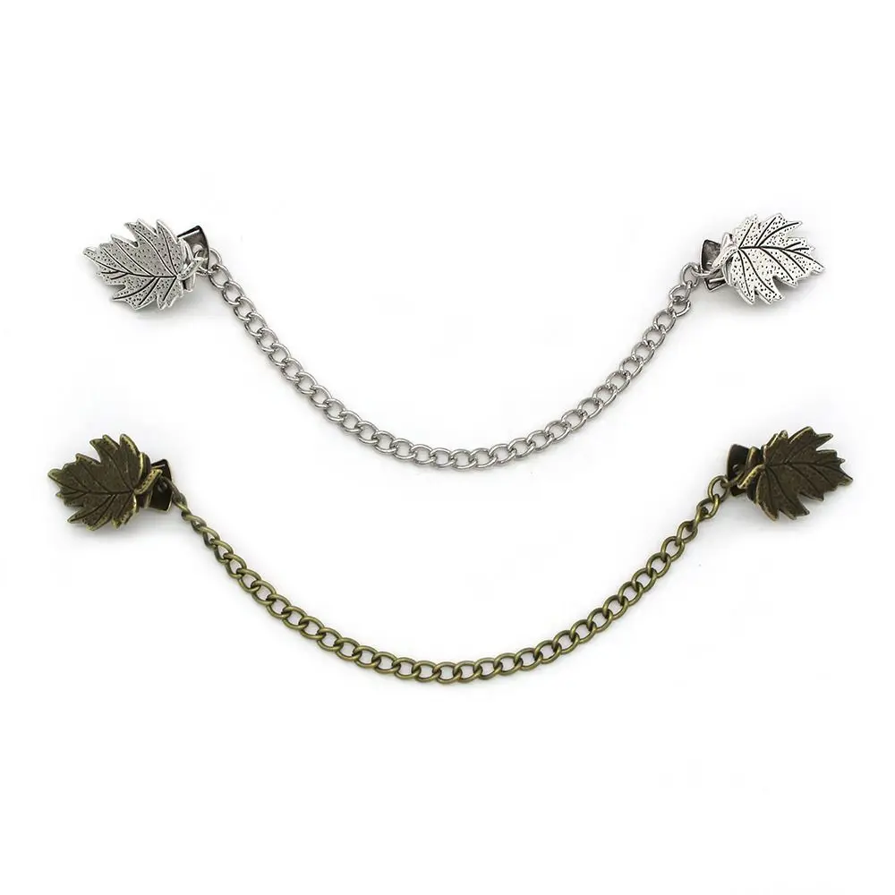 Retro Suit Brooch Korean Grace Gentleman Tassel Brooch Fashion Trend Suit Shirt Collar Chain High End Banquet