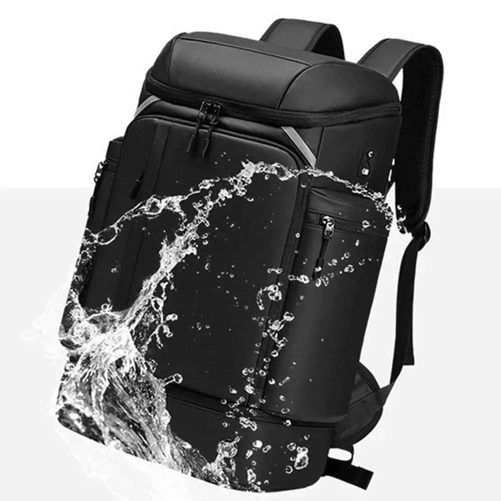 Mochila de negócios à prova d'água, grande bolsa de viagem, laptop, tablet, computador, caixa de armazenamento, bagagem, carregamento usb, sapato, espaço, bolso de isolamento