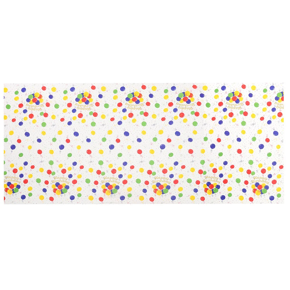 

2Pcs Balloon Pattern Thickened Plastic Tablecloth Cartoon Print Table Cover Birthday Party Kids Picnic Outdoor Festival Table
