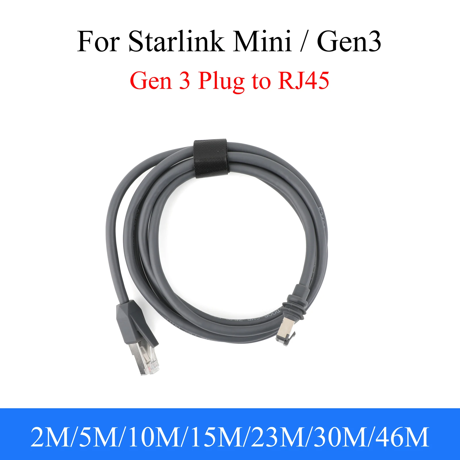 1PCS For Starlink Gen 3/Mini Extension Cable Plug and Play for Sartlink Mini RJ45 to Gen3 adapter waterproof and anti-aging